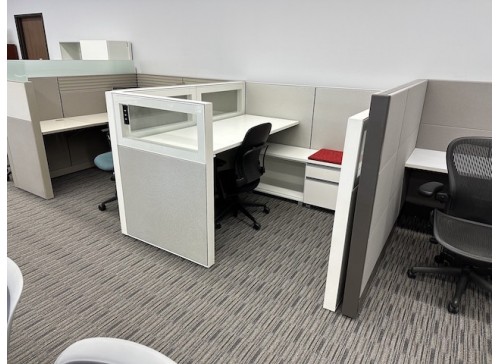 A Used Haworth Compose Cubicle Workstation