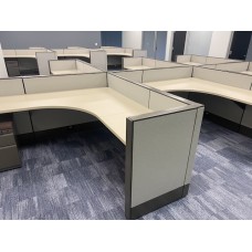 A Used Herman Miller Q Cubicle Workstation