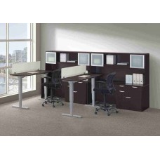 Pacific Laminate Height Adjustable Desk Typical A