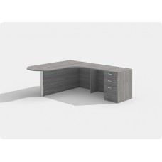 Laminate Desk Workstation Style D
