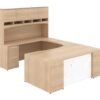 43178 u shaped desk with hutch 1