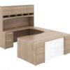 43178 u shaped desk with hutch 5