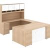 43321 u shaped desk with hutch 5