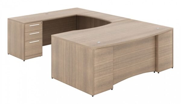 43354 u shaped desk with drawers 5