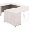 43367 u shaped desk with glass modesty panel 1