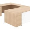 43367 u shaped desk with glass modesty panel 4