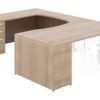 43367 u shaped desk with glass modesty panel 5