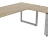 65409 modern l shaped desk with drawers 2