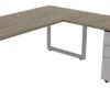 65409 modern l shaped desk with drawers 3
