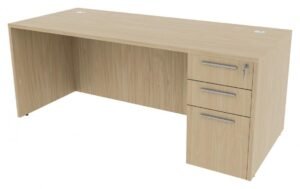 74298 rectangular desk with drawers 5