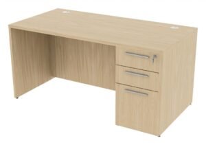 74319 rectangular desk with drawers 5