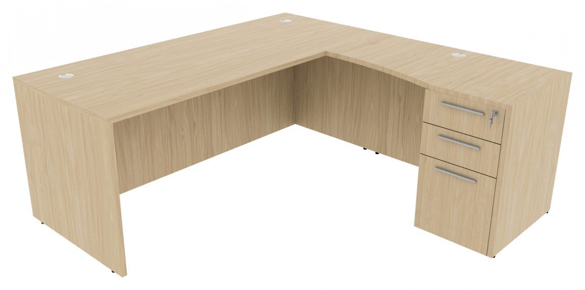 74382 l shaped desk with drawers 5