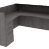 74422 l shaped reception desk with drawers 4