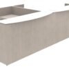 74508 2 person reception desk with glass transaction counter 2