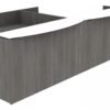 74508 2 person reception desk with glass transaction counter 4