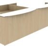 74508 2 person reception desk with glass transaction counter 5