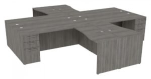 74951 4 person workstation with drawers 5