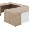 8428 u shaped desk with glass modesty panel 5