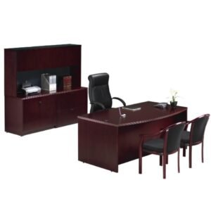 Veneer Desk Workstation Style A