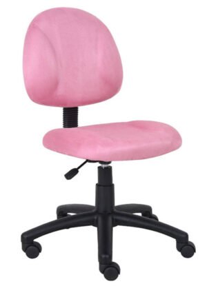 13151 pink office chair without arms 1