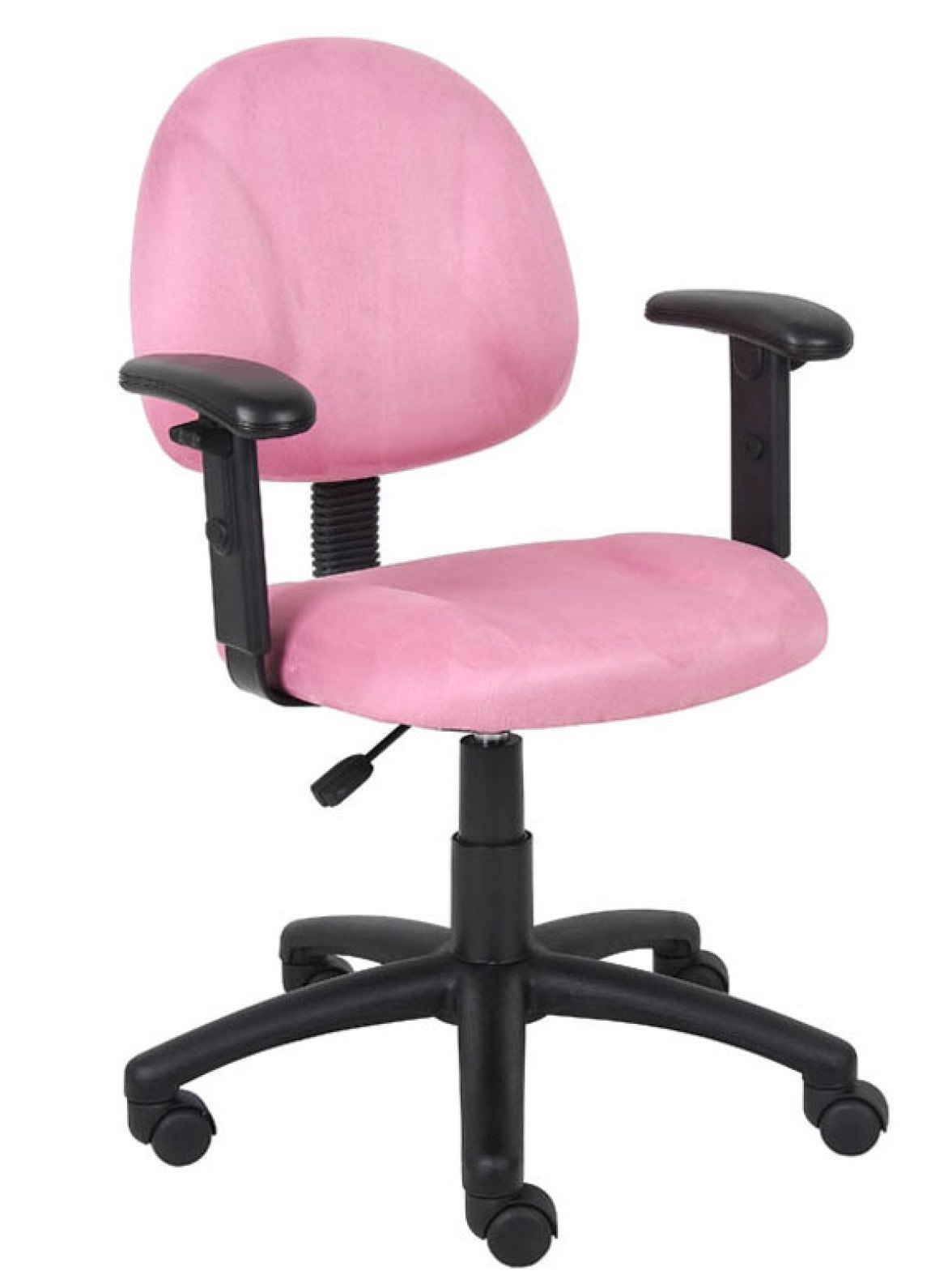 13152 pink office chair with arms 1