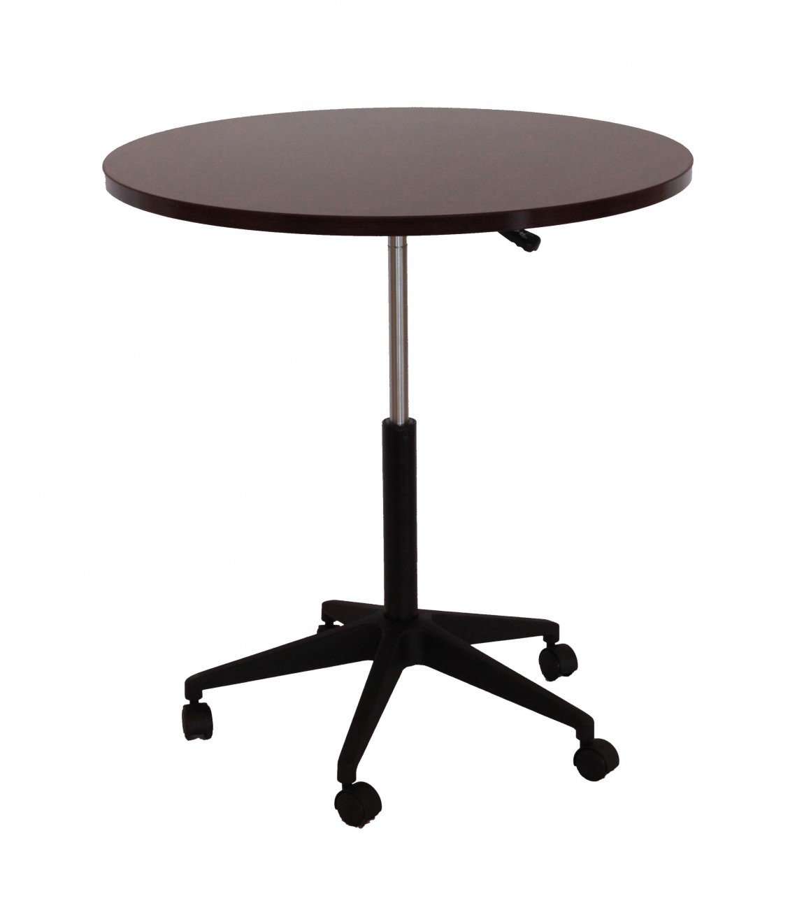 16546 round height adjustable table on casters 1