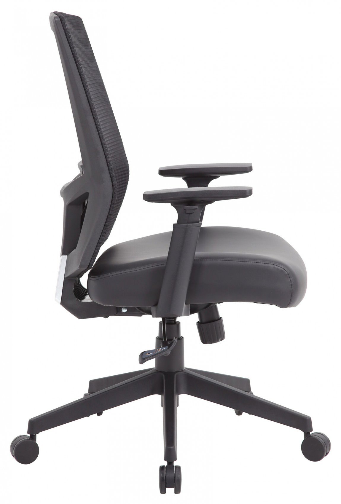 19348 mesh back office chair with leather seat 2
