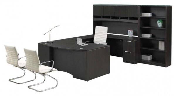 24939 bow front u shaped desk with storage 1