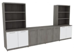 25162 credenza wall unit with open shelf storage 1