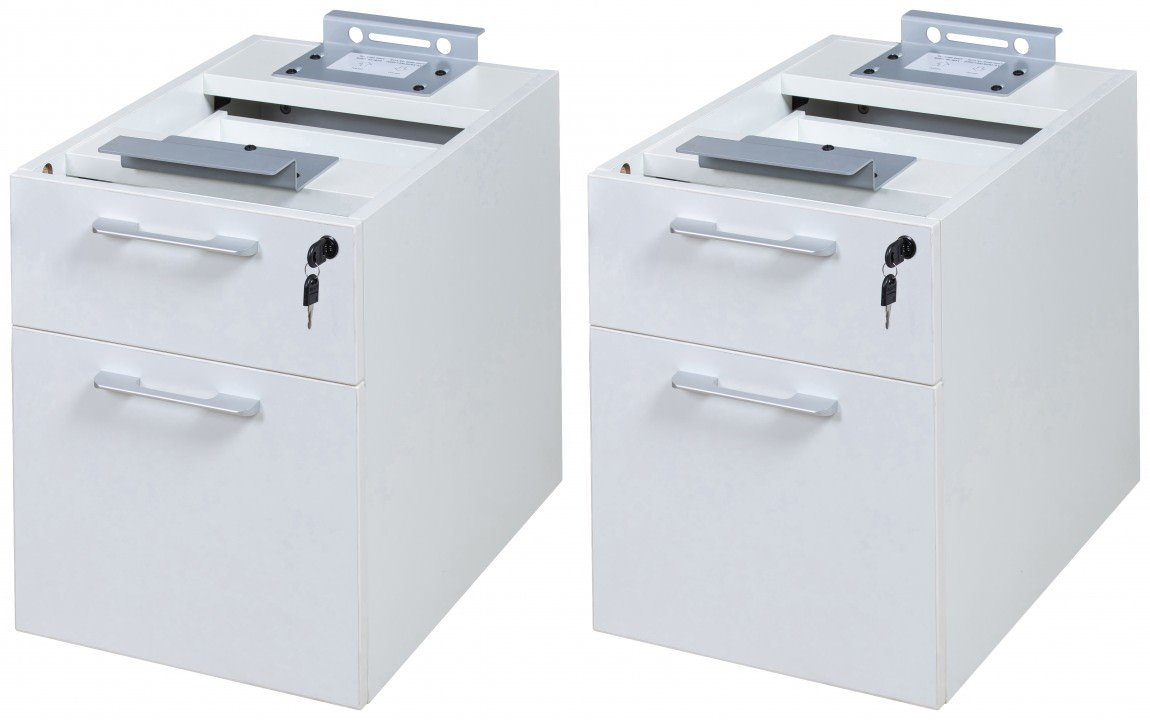 25292 pair of 2 drawer hanging pedestals for simple system desks 2