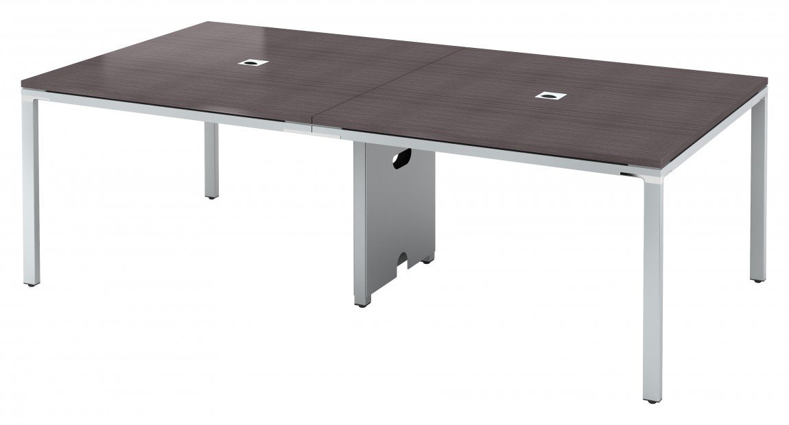 25541 8 ft conference table with metal legs 1
