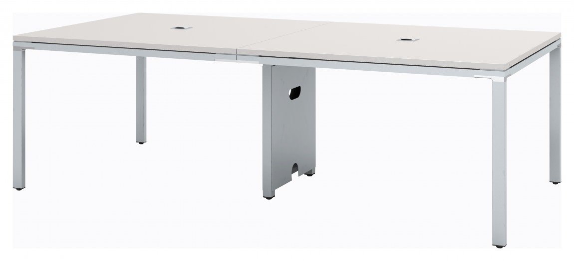 25541 8 ft conference table with metal legs 2