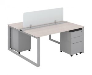 26740 2 person workstation with privacy panels 5