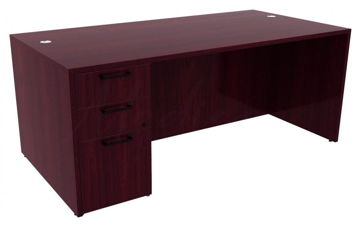 79624 rectangular desk with drawers 2
