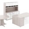 8886 bow executive desk set with storage cabinet and round table 2
