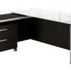 8913 executive l shaped desk with drawers and glass desktop 4