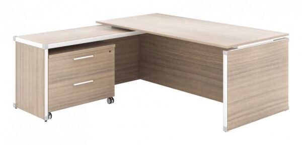 8919 executive l shaped desk with drawers 5