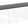 OC Office Furniture | Credenza Storage Cabinet with White Glass Doors