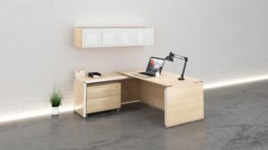 L Shaped Desk with Storage