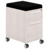 OC Office Furniture | Mobile Pedestal Drawers with Black Fabric Cushion