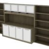 OC Office Furniture | Credenza Wall Unit with Hutch and Bookcases OC Office Furniture | Credenza Wall Unit with Hutch and Bookcases