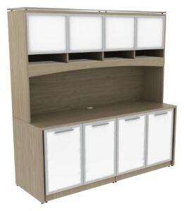 Credenza Storage Cabinet with Hutch