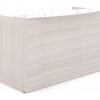 OC Office Furniture | Reception Desk with White Glass Transaction Counter