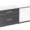 OC Office Furniture | Combo Lateral File Storage Cabinet Credenza with Glass Top