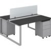 OC Office Furniture | 2 Person Workstation with Privacy Panels