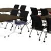 OC Office Furniture | Square Flip Top Nesting Training Table Set