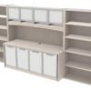 OC Office Furniture | Credenza Wall Unit with Hutch and Bookcases OC Office Furniture | Credenza Wall Unit with Hutch and Bookcases