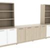 OC Office Furniture | Credenza Wall Unit with Open Shelf Storage OC Office Furniture | Credenza Wall Unit with Open Shelf Storage