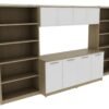 OC Office Furniture | Storage Credenza with Bookcases and Hutch