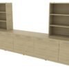 OC Office Furniture | Credenza Wall Unit with Open Shelf Storage
